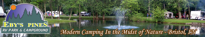 Eby's Pines Campground  in Northern Indiana Amish Country