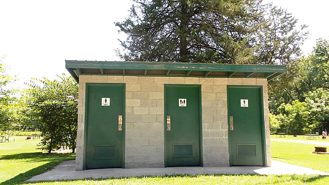 pit toilets