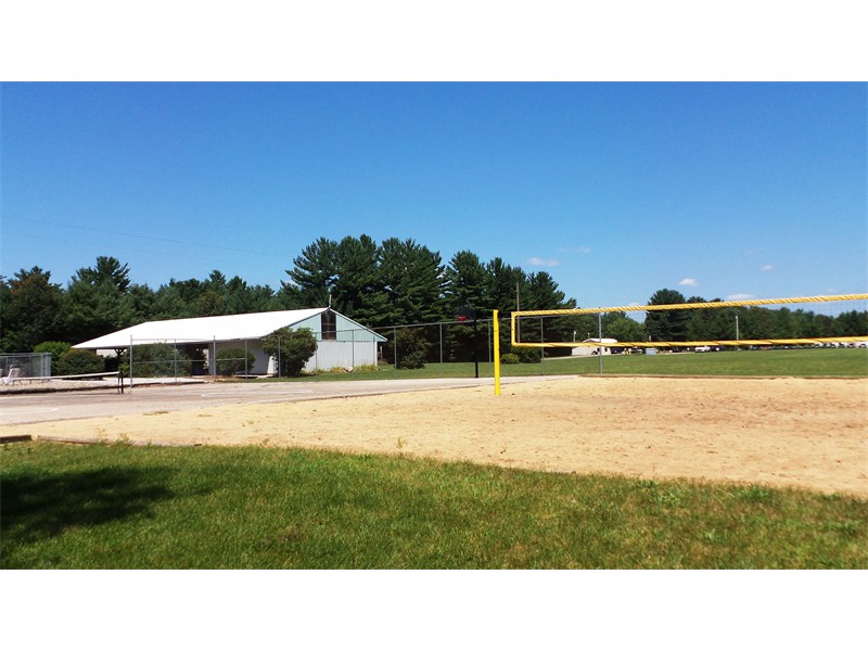 Volleyball and tennis courts