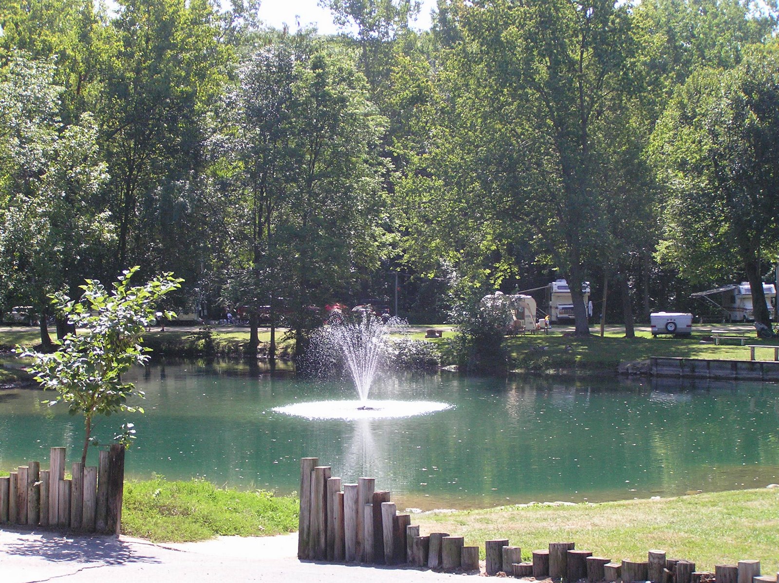 Stocked fishing pond