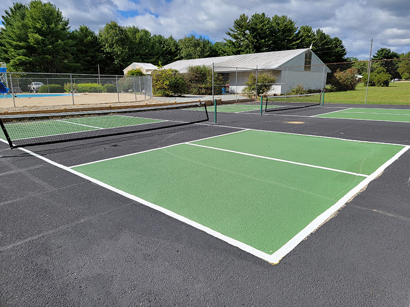Pickleball Courts at Eby's Pines RV Campground